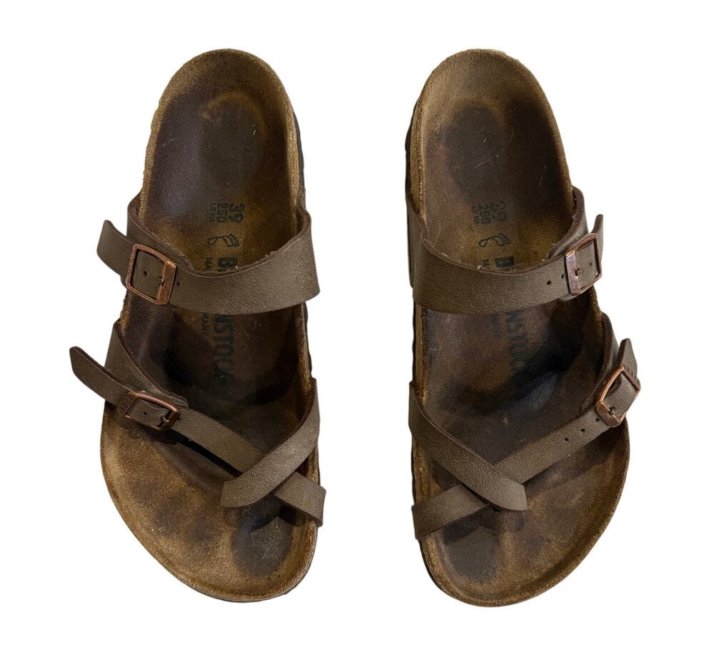 Birkenstock Women’s Leather Sandals Mayari Birkibuc Brown EU 39 US 8 8.5